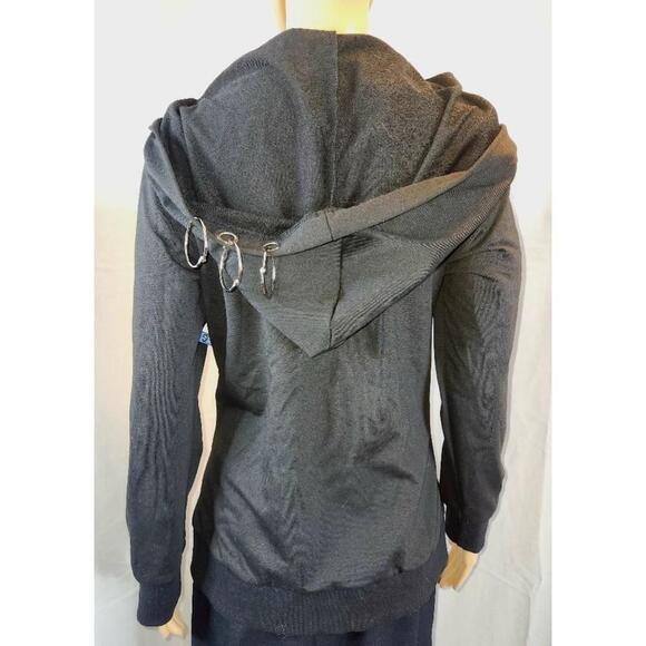 Dressfo hoodie Black with metal rings - Picture 6 of 12